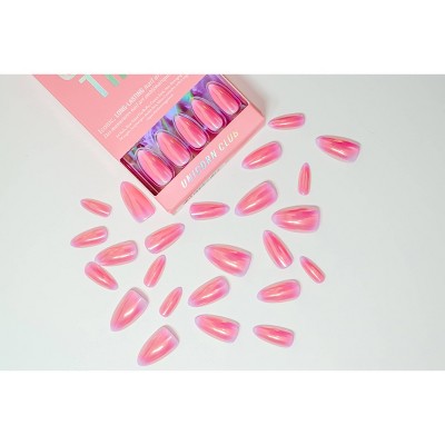 Chillhouse Chill Tips Press-On Fake Nails Unicorn Club 24ct - New - M2G