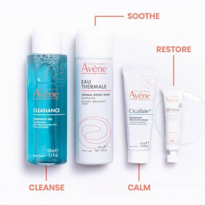 Avene Dermatologist Recommended Sensitive Skin Starter Kit 4ct - Imperfect Box - M2G