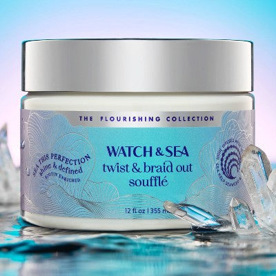 Watch & Sea This Perfection Twist & Braid Out Souffle 12 fl oz - Imperfect Container - M2G