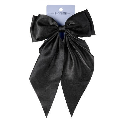 scunci Elite Large Bow Barrette Hair Clip Black - Imperfect Box - M2G