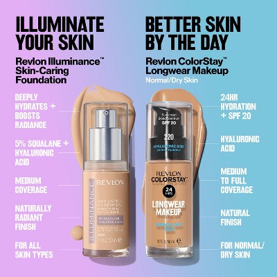 Revlon Illuminance Skin-Caring Foundation Amber 1 fl oz - Imperfect Container - M2G