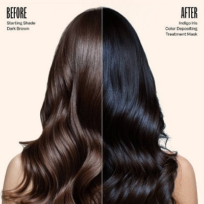 Overtone Indigo Iris Hair Mask Semi-Permanent Hair Dye & Color Conditioner Blue for Brown & Blonde Hair - New - M2G