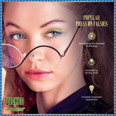 KISS Products Wicked X imPRESS Press-On Self Adhesive False Eyelashes Ozspresso 12ct - New - M2G