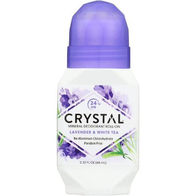 Crystal Essence Deodorant Roll-On Lavender & White Tea 2.25 Oz - New - M2G