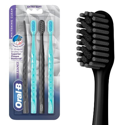 Oral-B Brilliance Whitening Toothbrush 4ct - New - M2G
