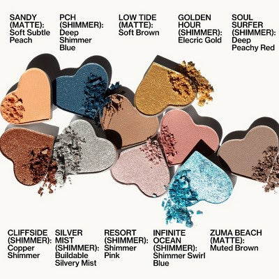 Pacifica Malibu Eye Shadows Palette 0.2oz - New - M2G