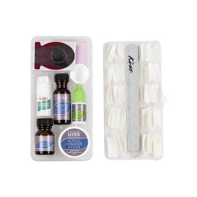 KISS Products Complete Salon Acrylic DIY Manicure Kit 64ct - New - M2G