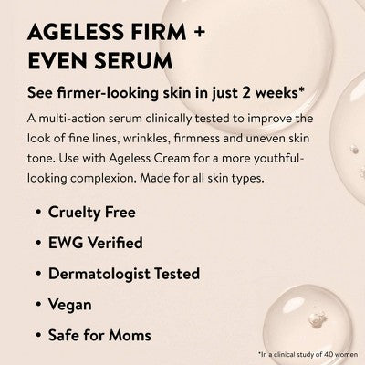 Honest Beauty Ageless Firm and Even Serum 1.0 fl oz - Imperfect Box - M2G
