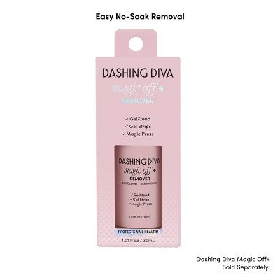 Dashing Diva Glaze Semi-Cured Gel Nail Polish Strips Starter Kit Powder Pink 32ct - New - M2G