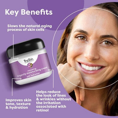 TruSkin Renewing Longevity Face and Neck Cream 2 fl oz - New - M2G