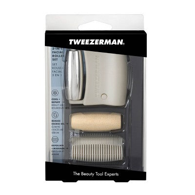 Tweezerman 3-in-1 Skin Revival Roller Kit - New - M2G