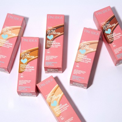Pacifica Ultra CC Cream Radiant Foundation with SPF 17 Cool/Deep 1 fl oz - Imperfect Box - M2G