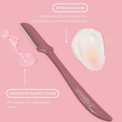 JAPONESQUE Precision Dermaplaner Facial Brush Razors 3ct - New - M2G