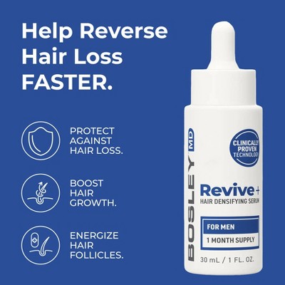 BosleyMD Revive + Densifying Hair Regrowth Serum for Men 1 fl oz - Imperfect Box - M2G