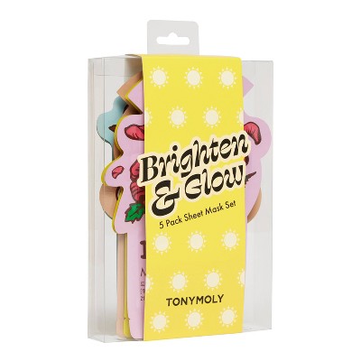TONYMOLY Brighten & Glow Sheet Mask Set - New - M2G