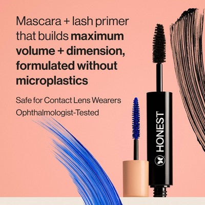 Honest Beauty Extreme Volume Mascara + Bold Lash Primer Black 0.27 fl oz - Imperfect Box - M2G