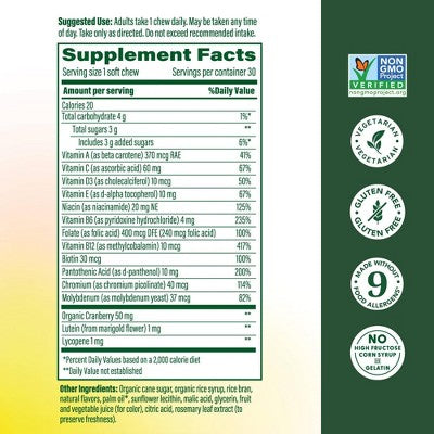 MegaFood Womens Multivitamin Mixed Berry Soft Chew 30ct - New - M2G