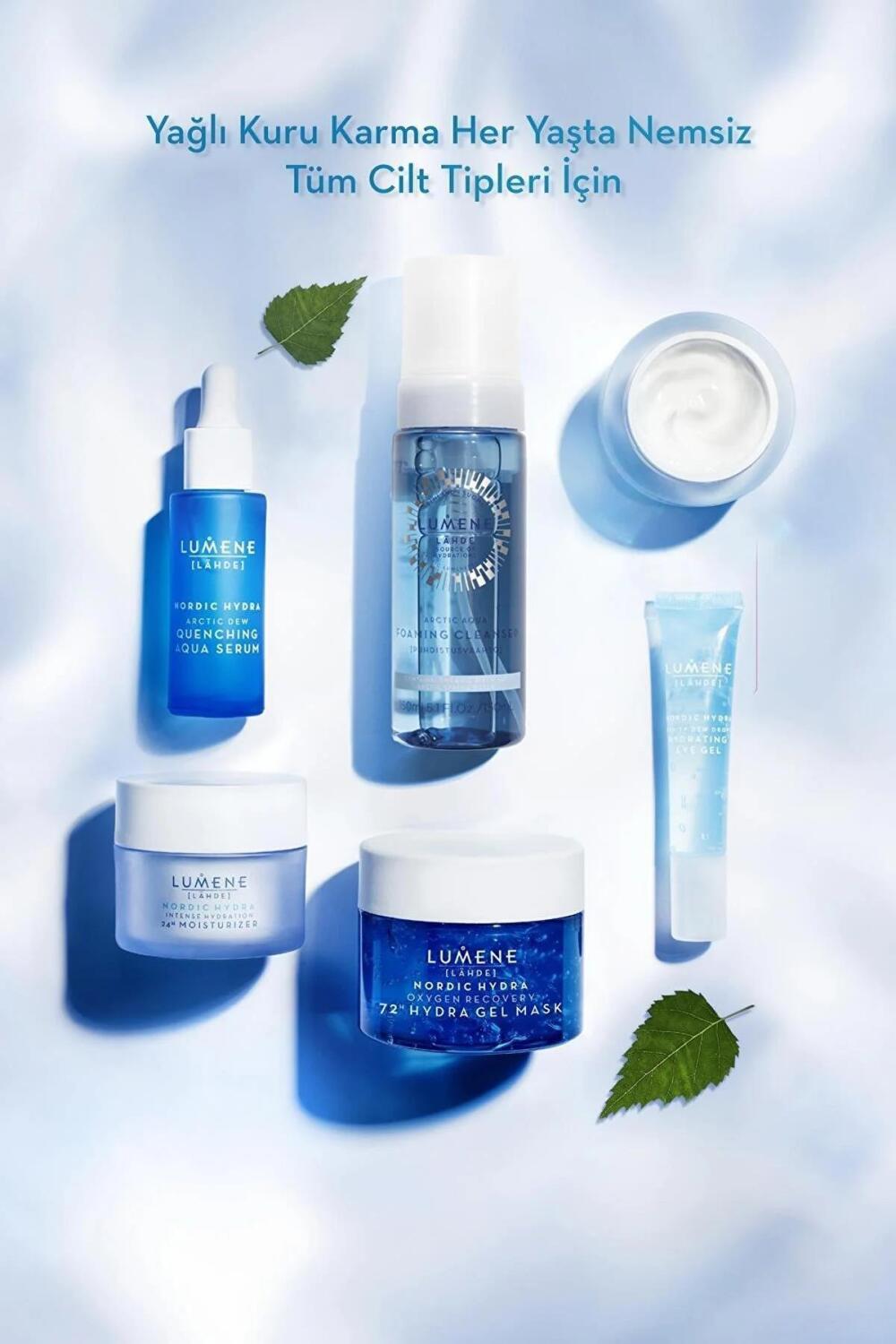 Lumene Eye Care Gel - Long Lasting Moisturizing Anti-Wrinkle Eye Cream for Dry Skin