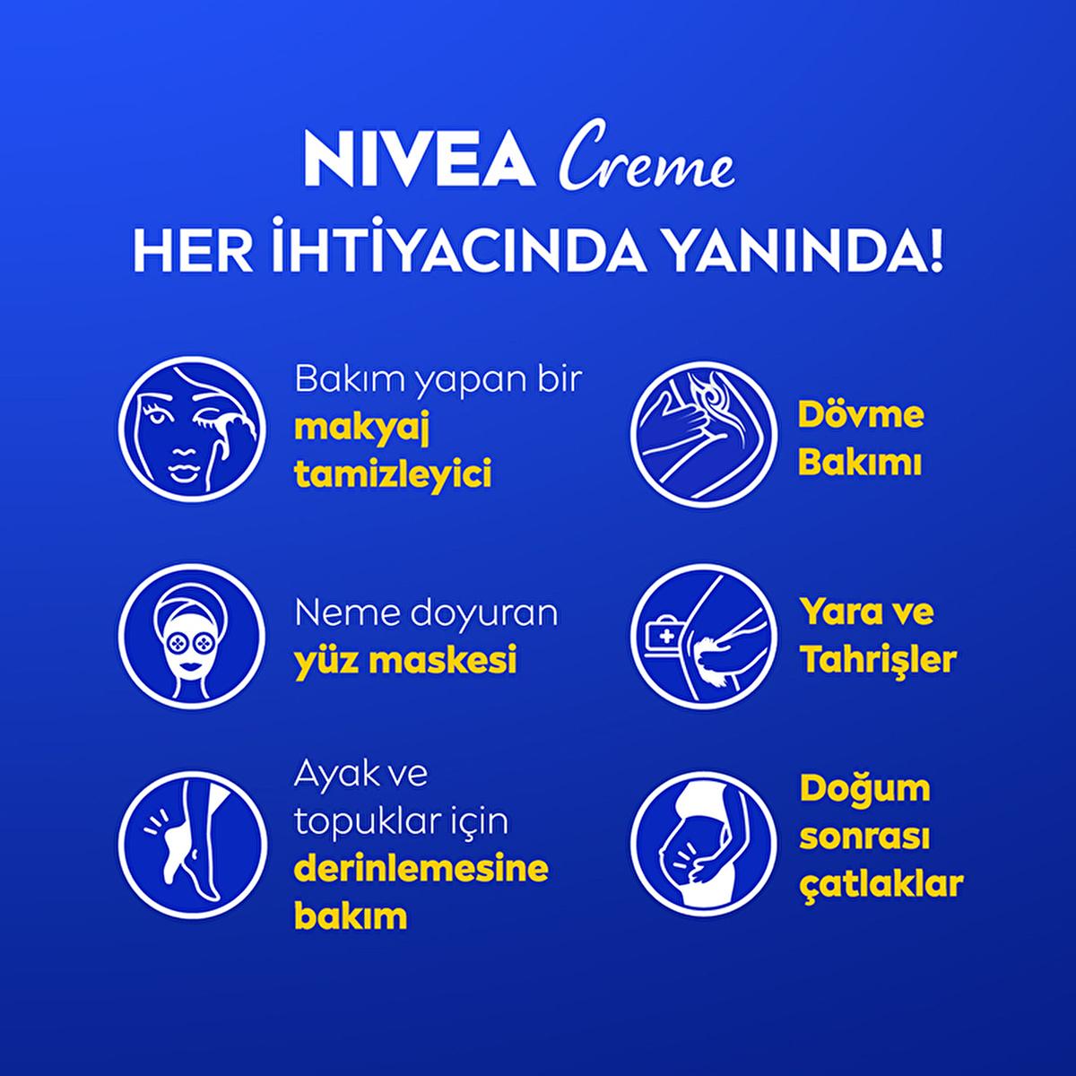NIVEA Creme Moisturizing Cream - Long-Lasting Hydration for Dry Skin, Face and Body Moisturizer, 250ml