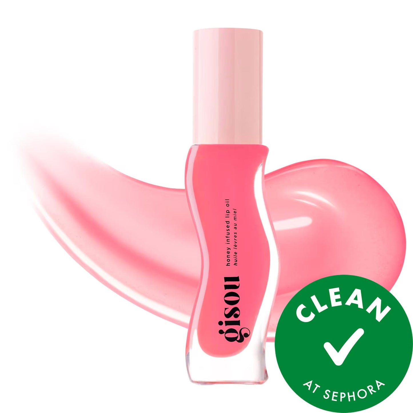 Gisou Honey Infused Hydrating Lip Oil - High Shine, Non-Sticky Formula for Dry Lips - Long-Lasting Moisture & Cruelty-Free Lip Care