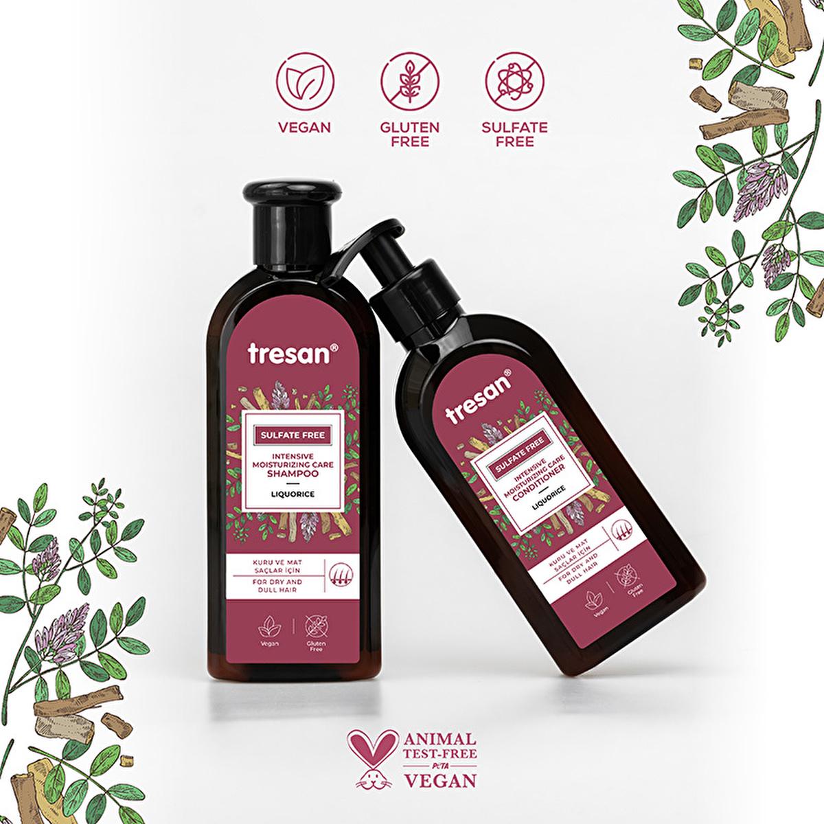 Tresan Sulfate-Free Shampoo with Licorice Root Extract - Moisturizing, Gentle, Natural Hair Care - 10.14 fl oz