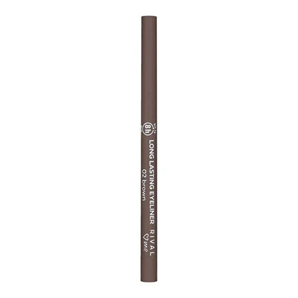 Rival Loves Me Vegan Eyeliner Brown Pencil - Long Lasting, Dermatologically Approved, Cruelty-Free Makeup