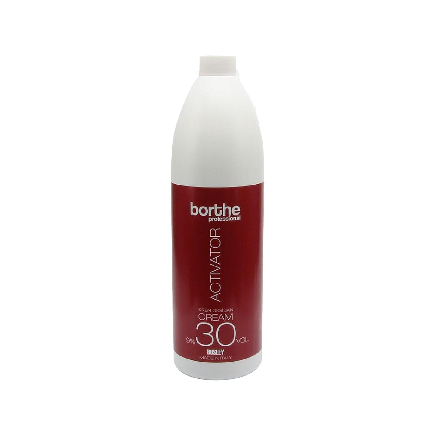Borthe Professional Cream Developer 30 Vol. 9% 1000ml - Hair Bleach & Oxidizing Cream for Professionals