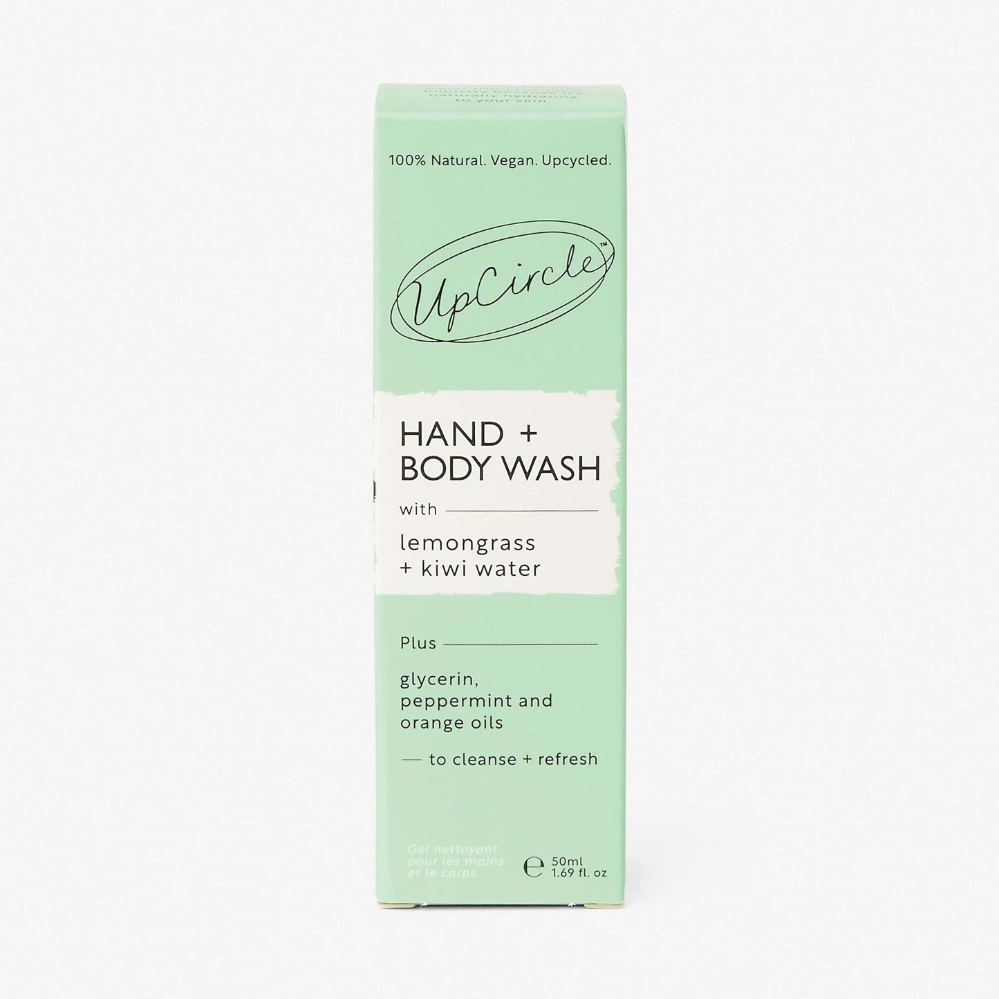 Natural Hand + Body Wash with Lemongrass - Travel Size - M2G