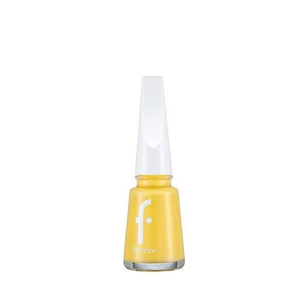 Flormar Long-Lasting Nail Enamel 553 Pineapple - Highly Pigmented, Easy Application, Mineral-Enriched