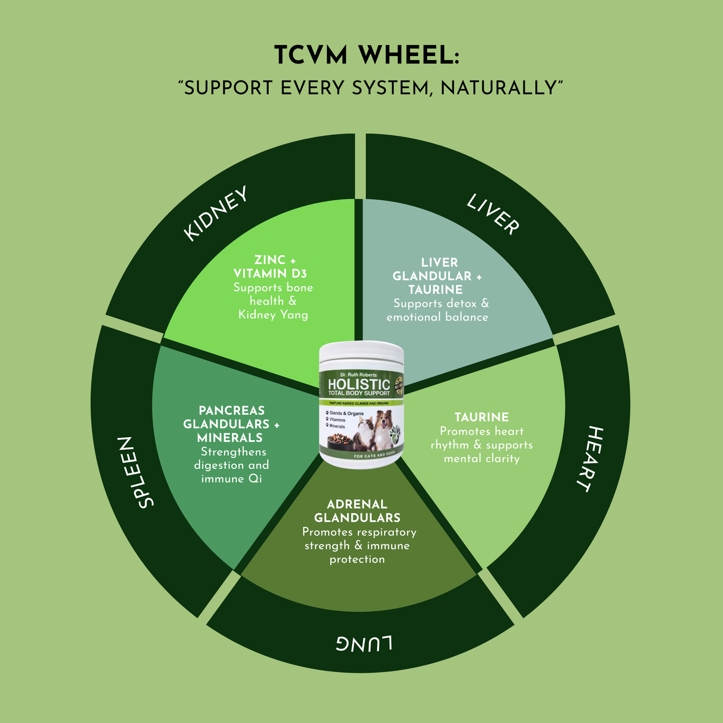 Holistic Total Body Support – Multivitamin & Glandular Support for Dogs and Cats