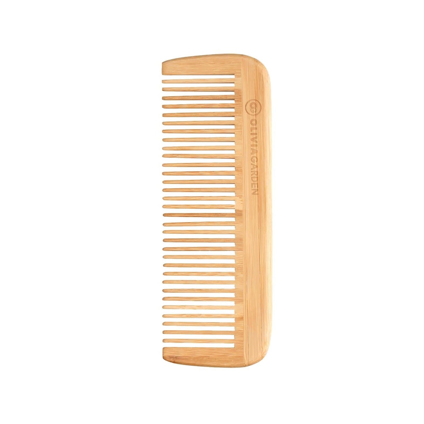 Olivia Garden Bamboo Touch Comb: Gentle Detangling, Eco-Friendly Hair Care - Sustainable Bamboo Comb for Smooth & Healthy Hair