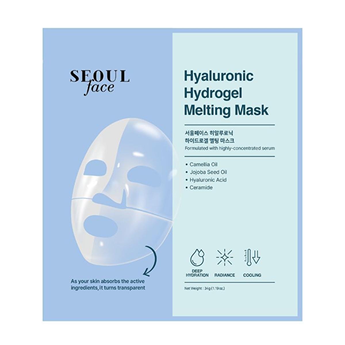 Dermal Korea Hyaluronic Hydrogel Face Mask - Intense Hydration & Nourishment for Dry Skin