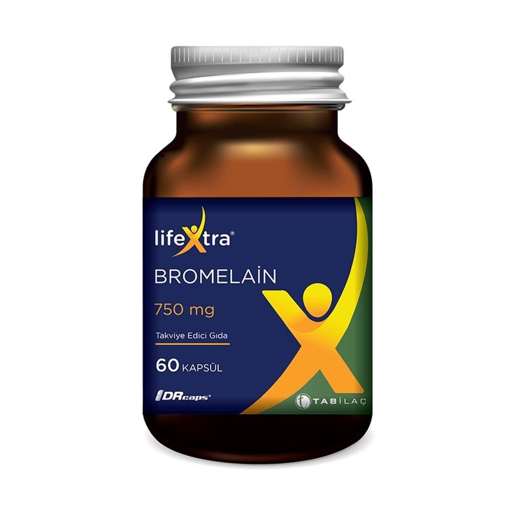 LifeXtra Bromelain 750 mg Digestive Enzyme Capsules - Anti-Inflammatory & Natural Health Supplement for Adults & Children Over 11