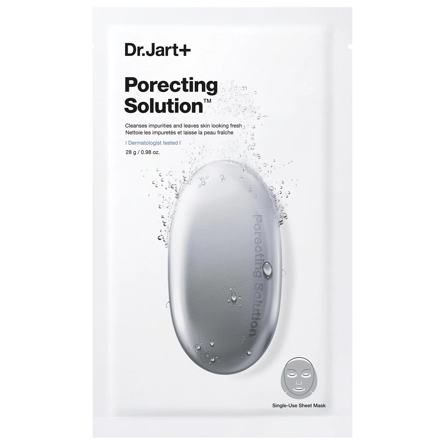Dermask Porecting Solution: Bubbling Charcoal Face Mask - Reduce Oil, Tighten Pores, and Mattify Skin for Oily and Acne-Prone Skin