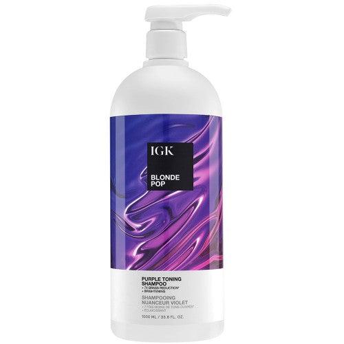 IGK BLONDE POP Purple Toning Shampoo 33.8oz - M2G