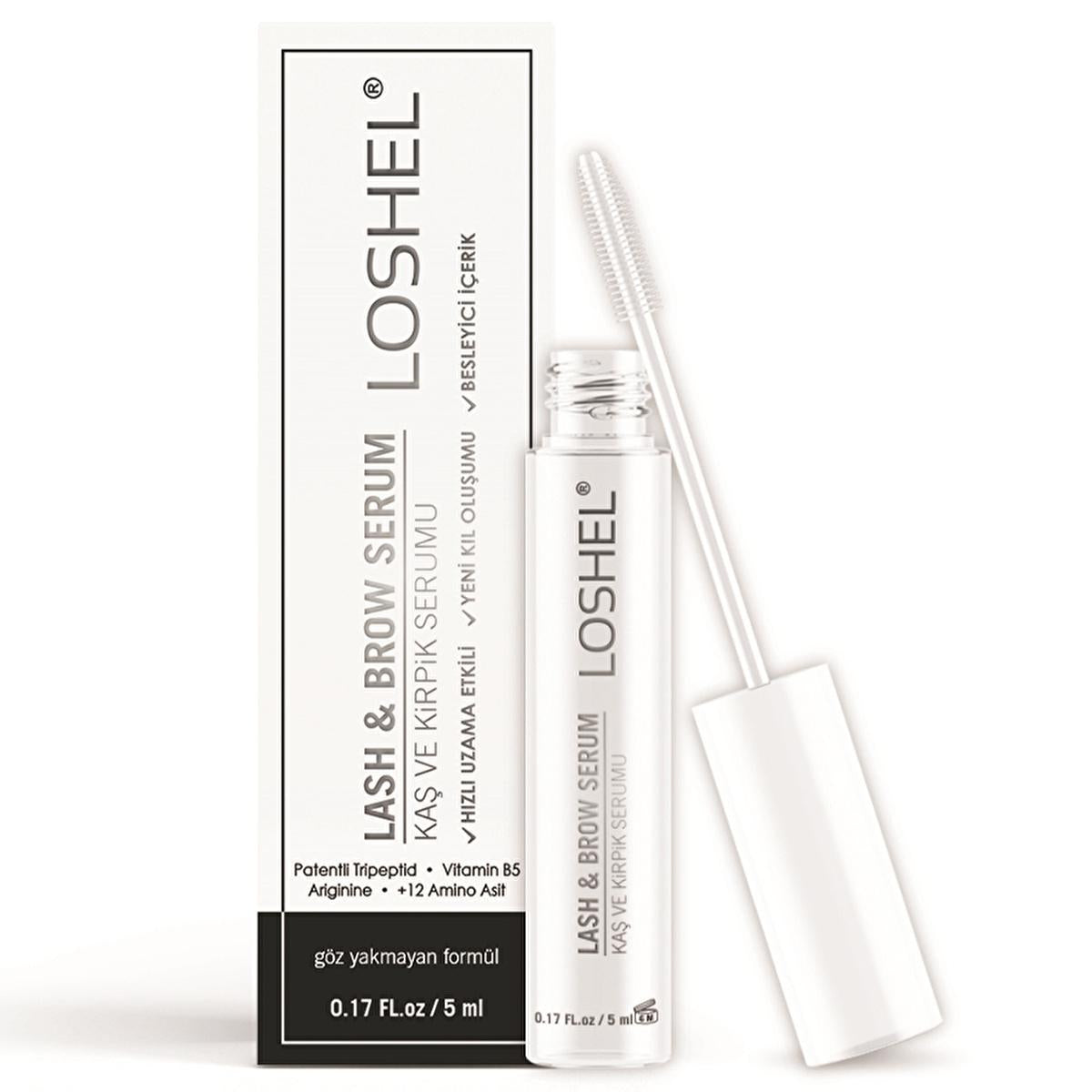 Loshel Lash & Brow Serum - Enhance Eyelash & Eyebrow Growth, 5ml