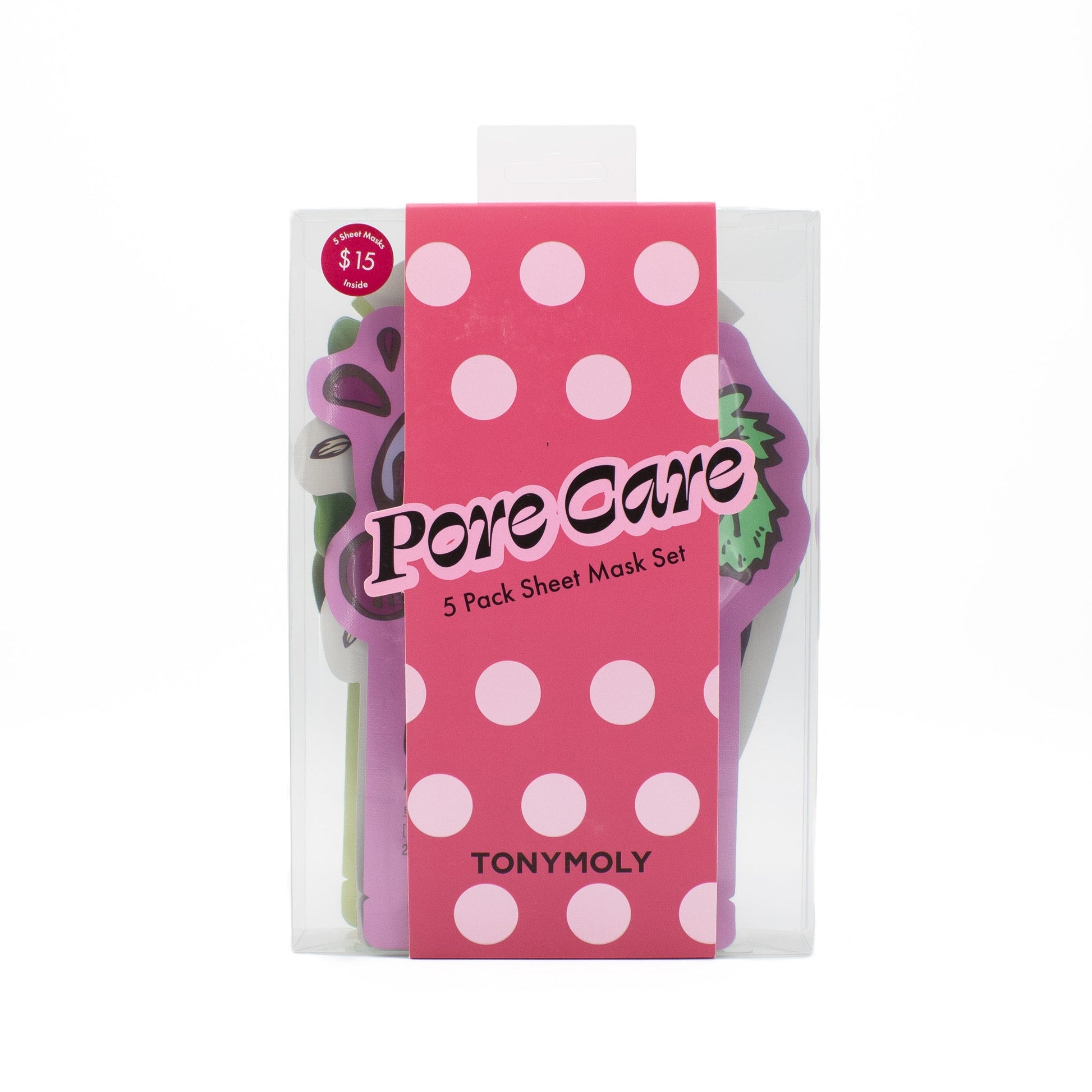 TONYMOLY Pore Care 5 Pack Sheet Mask Set - New - M2G