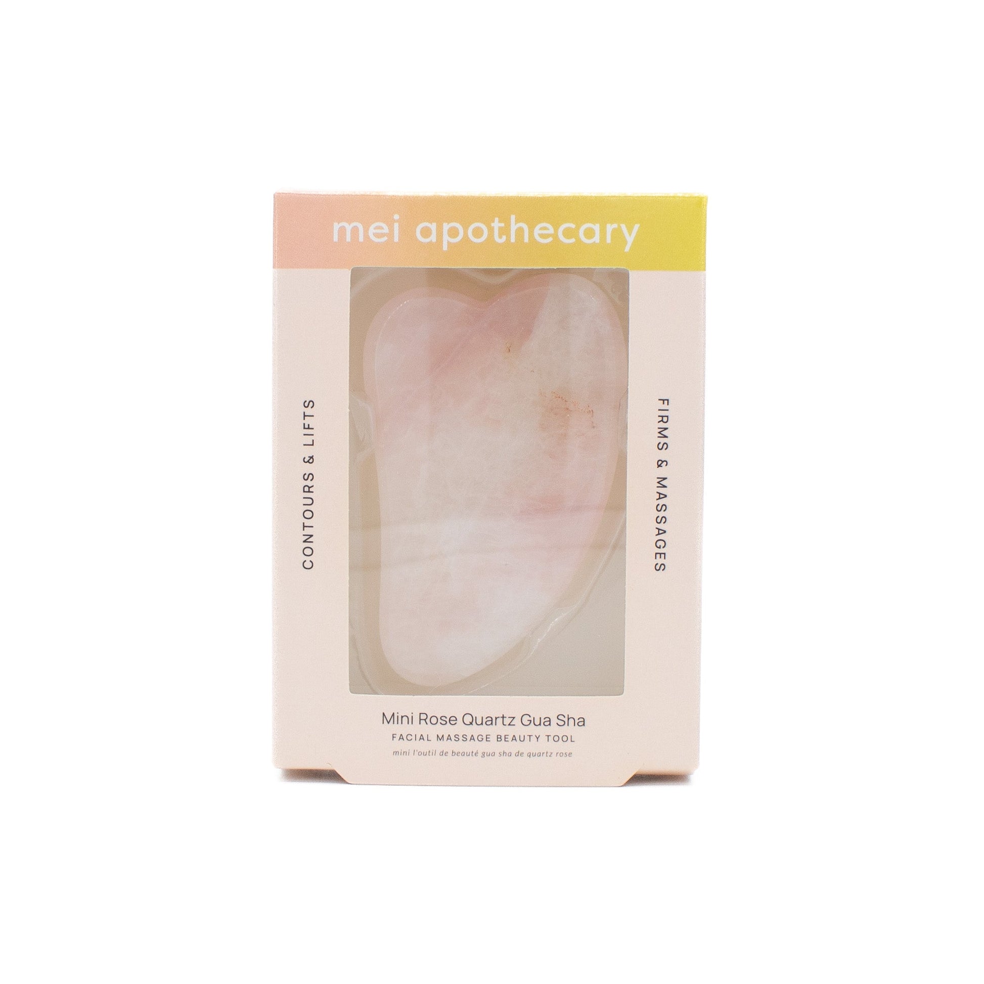 Mei Apothecary Mini Rose Quartz Gua Sha Tool - New - M2G