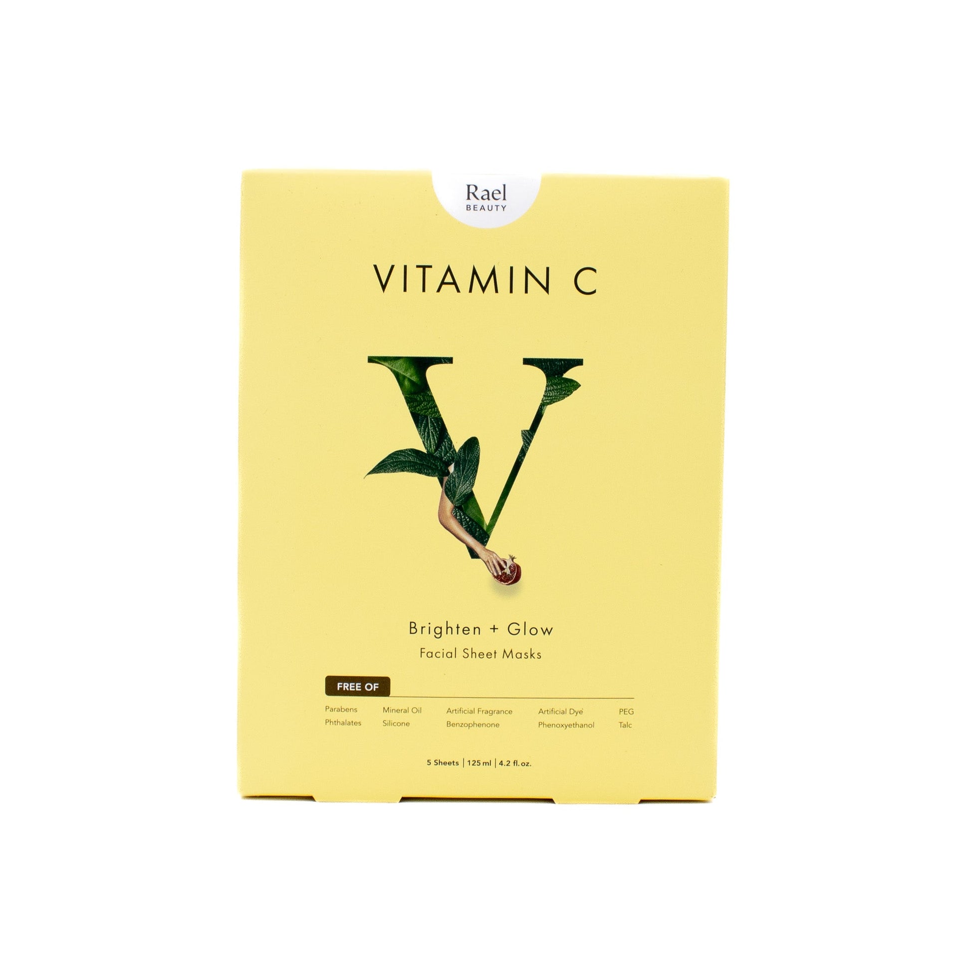 Rael Beauty Vitamin C Facial Sheet Mask 5ct - New - M2G