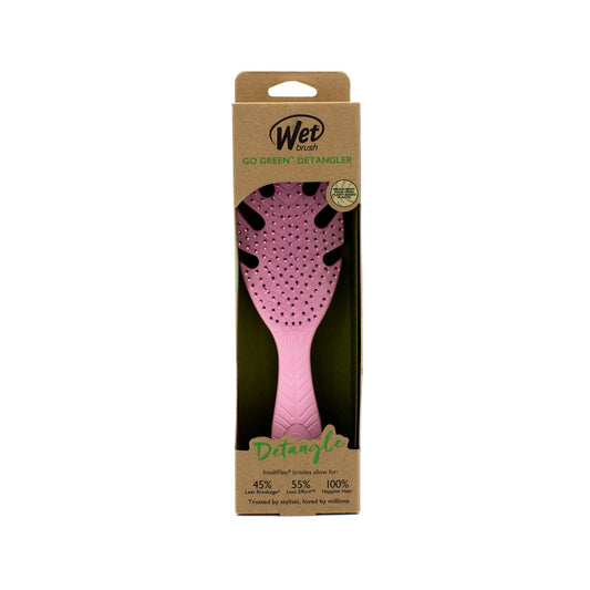 Wet Brush Go Green Detangling Brush PINK - New - M2G