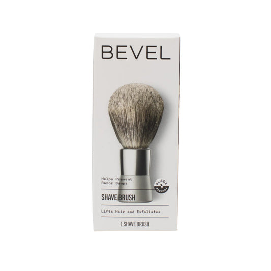 Bevel Shave Brush in Silver - New - M2G
