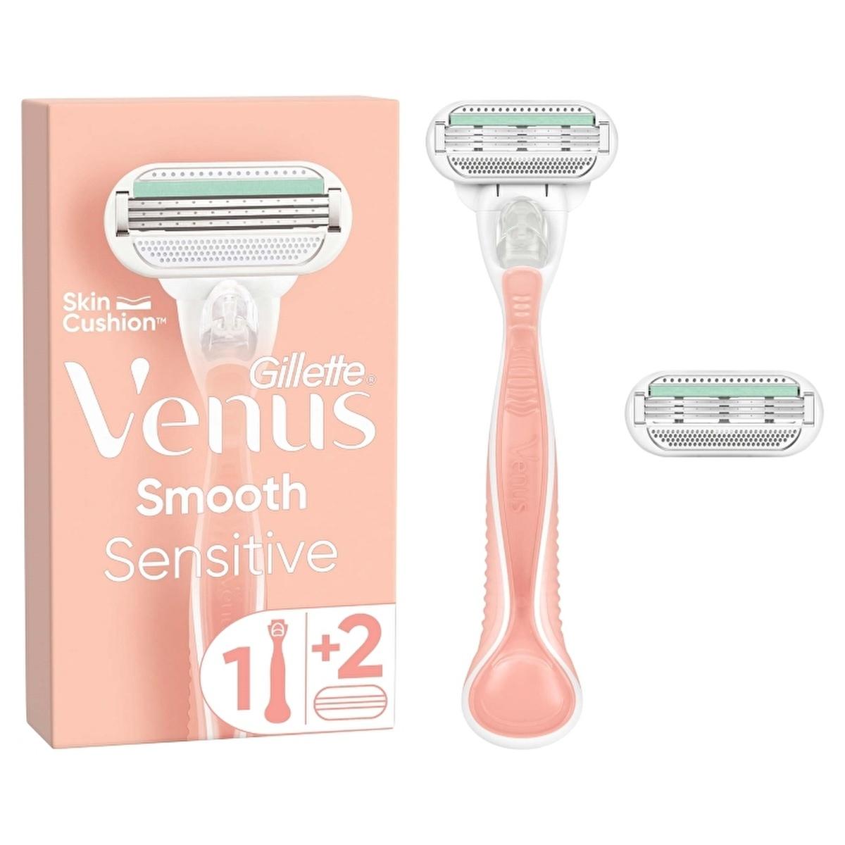Gillette Women's Electric Razor - Venus Smooth Sensitive Shaving Kit for Sensitive Skin