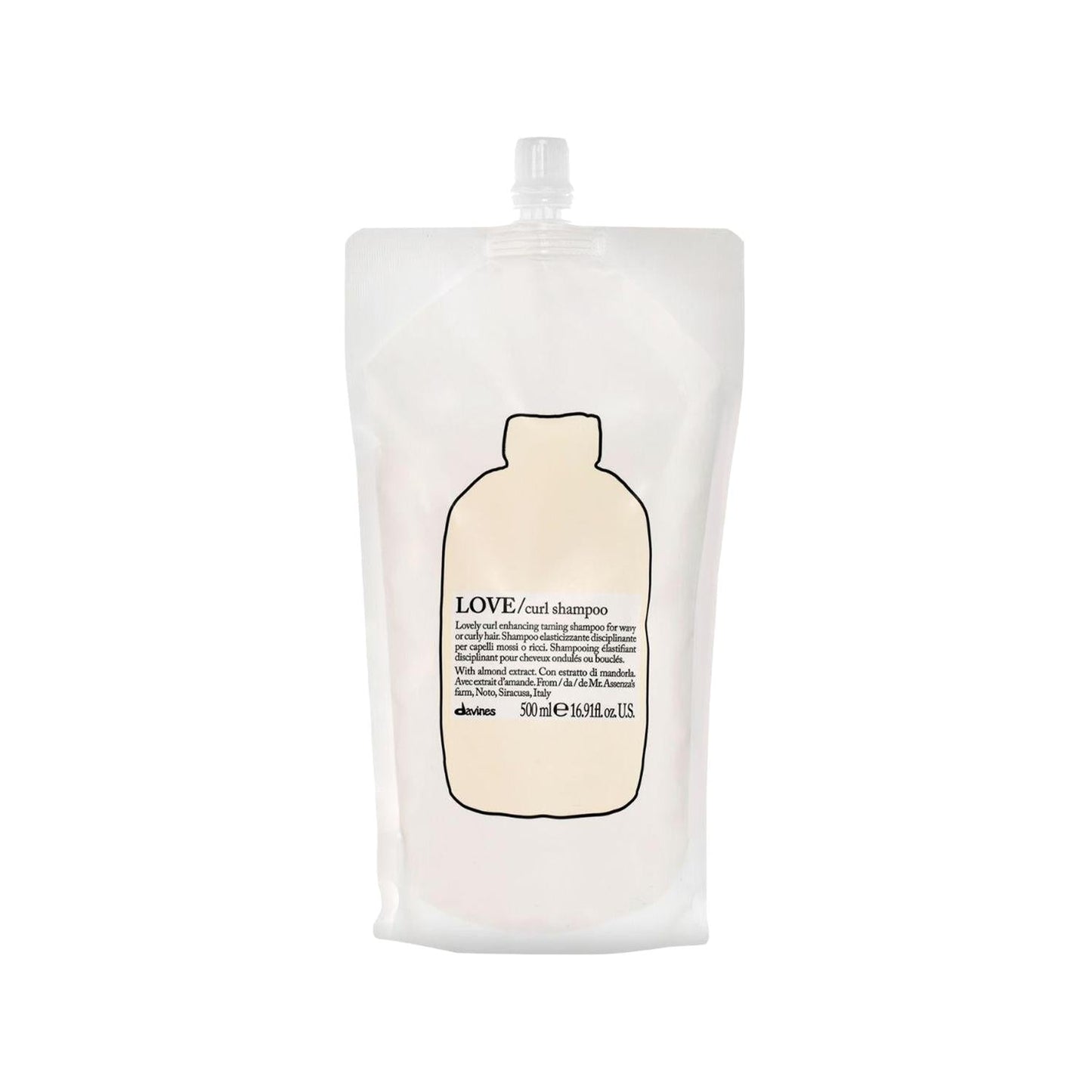 Davines Love Curl Enhancing Shampoo Refill 500 ml - For Curly Hair Care