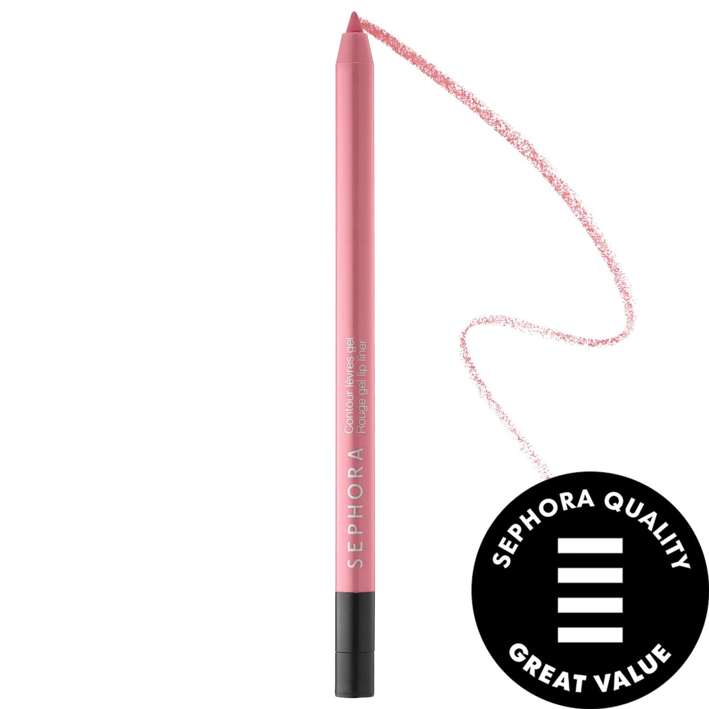 Retractable Rouge: Gel Lip Liner for Long-Lasting Definition & Fuller Lips | Built-in Sharpener - Creamy, Non-Drying Formula