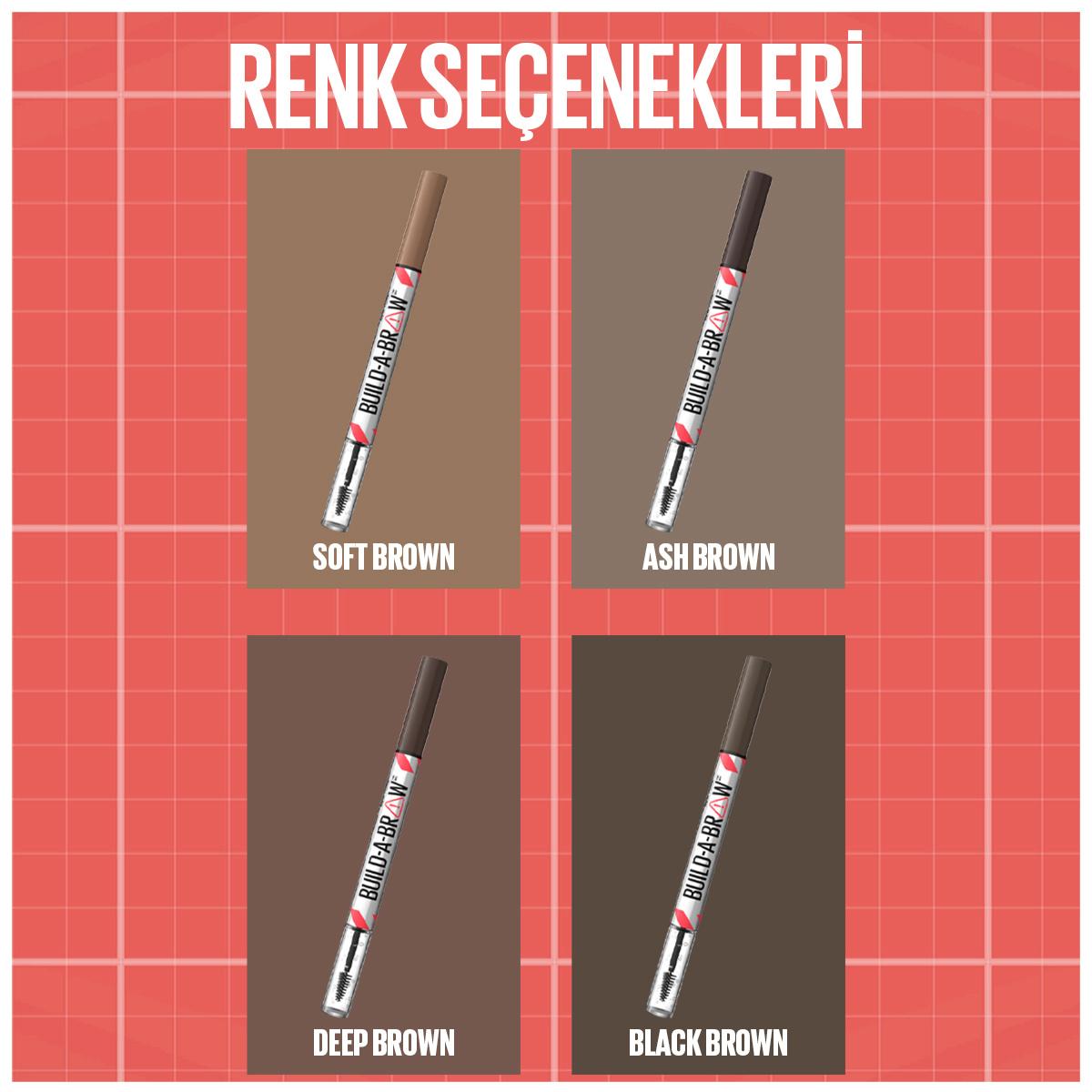 Maybelline New York Build a Brow 2-in-1 Eyebrow Pencil & Gel - Long Lasting, Easy 2-Step Eyebrow Makeup Solution
