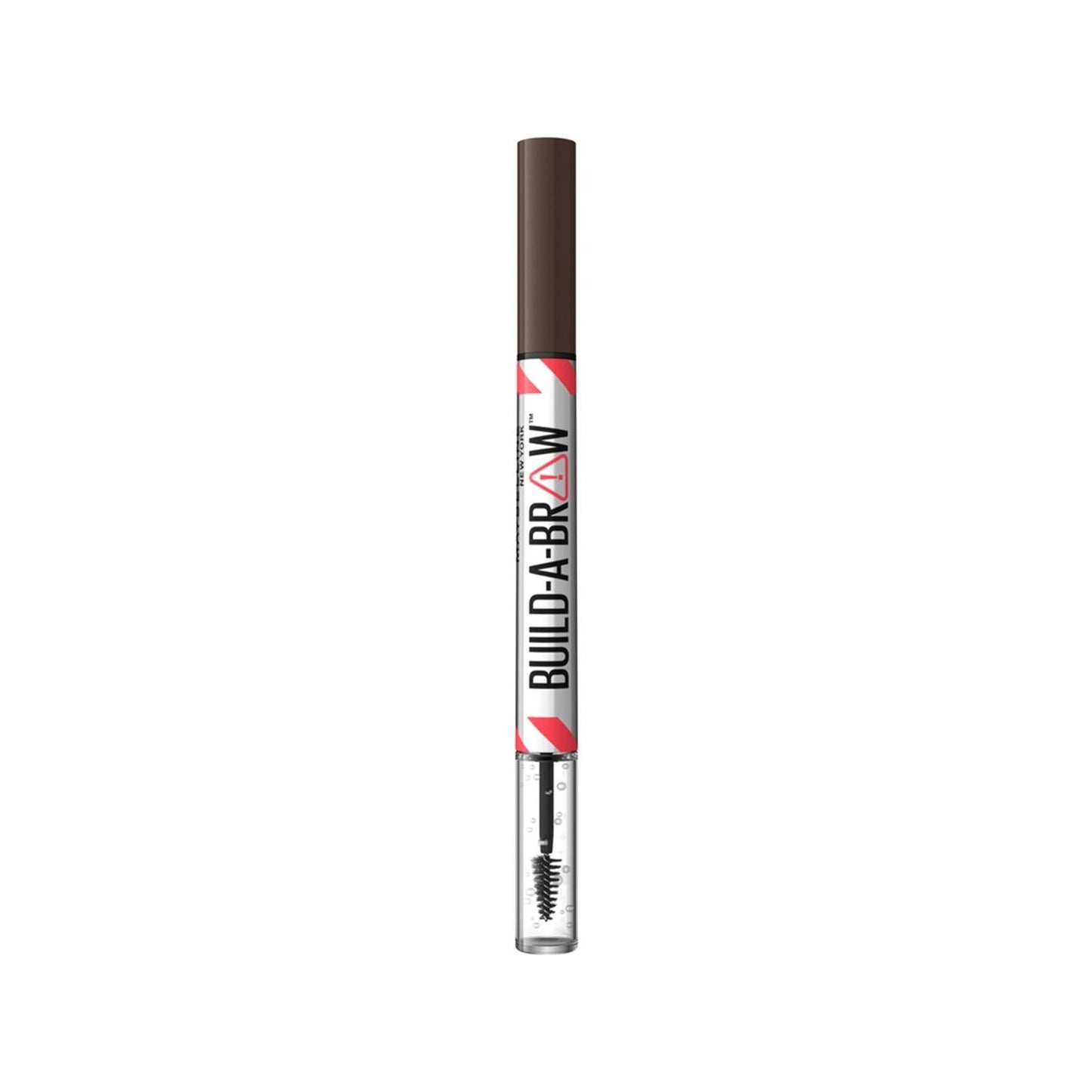 Maybelline New York Build a Brow 2-in-1 Eyebrow Pencil and Gel - Deep Brown, Enhances Natural Eyebrow Shape
