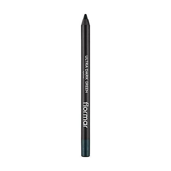 Flormar Ultra Dark Green Eyeliner - Precision Cosmetic for Intense Color & Versatile Makeup Looks