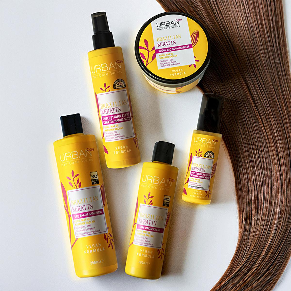 Urban Care Brazilian Keratin Shampoo - Vegan, Sulfate &amp; Paraben Free - Marula Oil &amp; Vitamin E