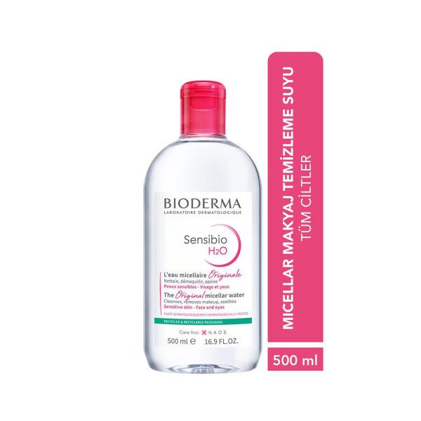Bioderma Sensibio H2O Micellar Makeup Remover for Sensitive Skin - Gentle, Dermatologically Tested, 16.91 fl oz