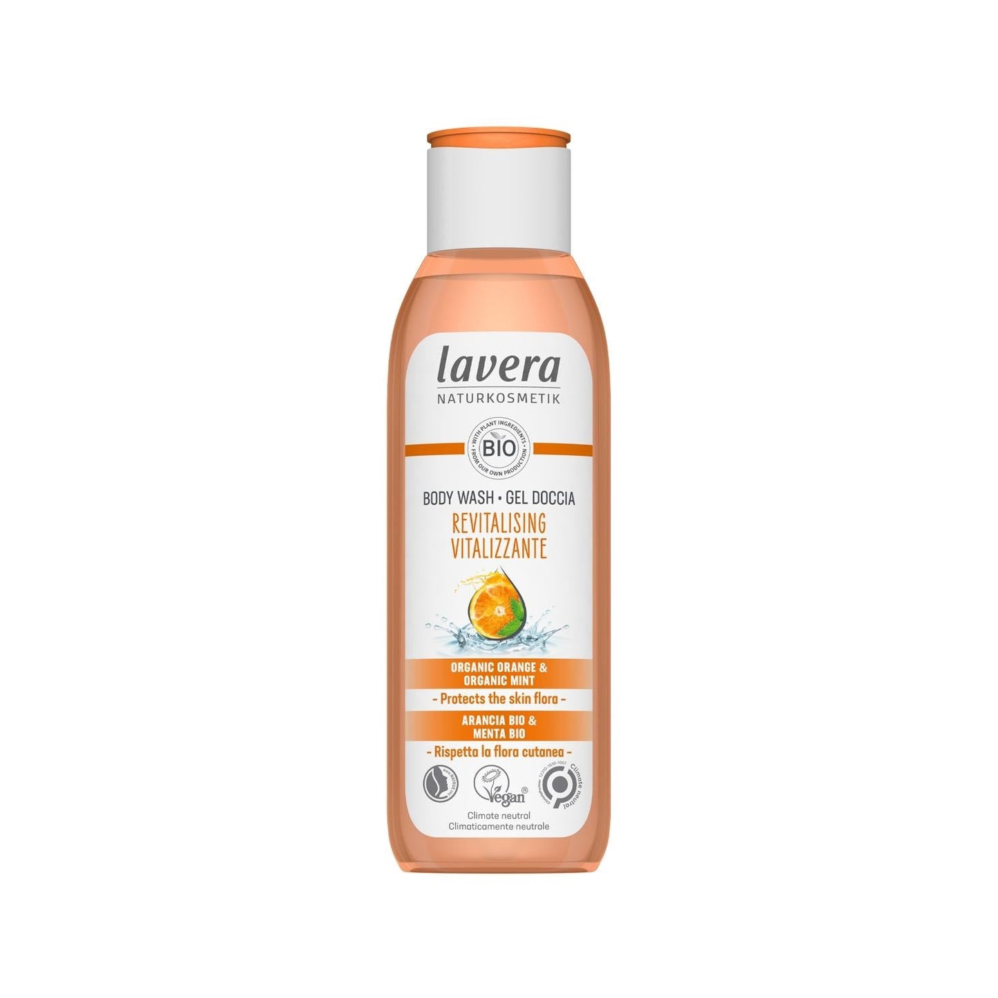 Lavera Revitalizing Shower Gel: Natural & Refreshing Body Wash for Daily Cleansing - 250ml Size